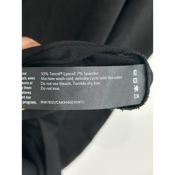 Eileen Fisher Crewneck Short Sleeve T-Shirt Dress Black Sz Small Minimalist - Picture 5 of 9